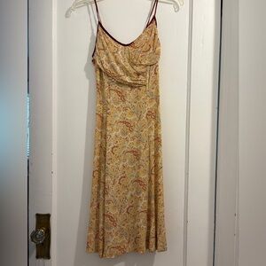 Vintage 00’s Floral Paisley Spaghetti Strap Dress